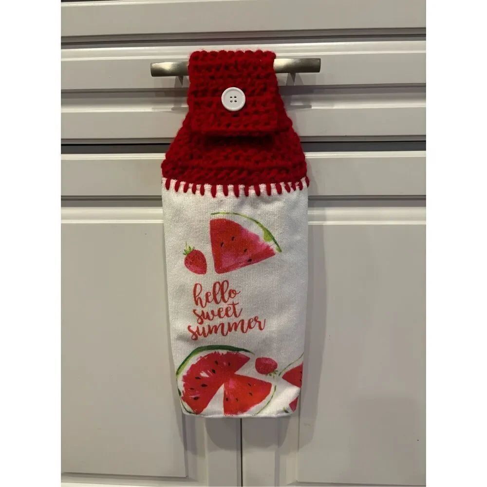 Crochet Top Kitchen Towel-Hello Sweet Summer